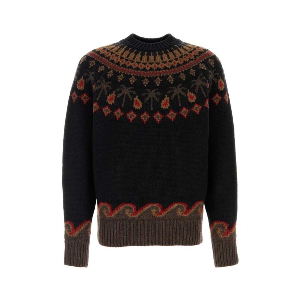 Alanui Men Embroidered Wool Sweet Winter Sweater